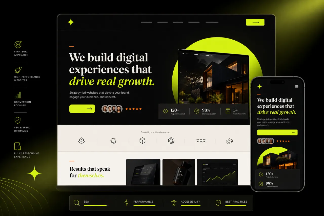 Premium redesigned website preview